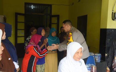 Polri Peduli : Polres Bondowoso Salurkan Bantuan dan Kunjungi Panti Jompo