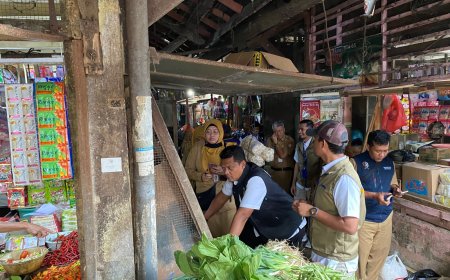 Satgas Saber Polres Bojonegoro Bersama TPID Sidak Harga Sembako Jelang Ramadhan