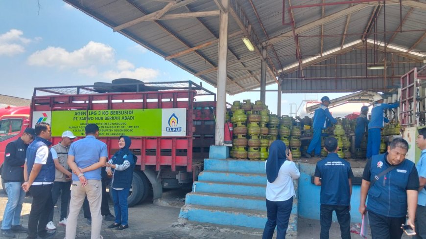 Jelang Lebaran, Polres Bojonegoro Cek Ketersediaan LPG