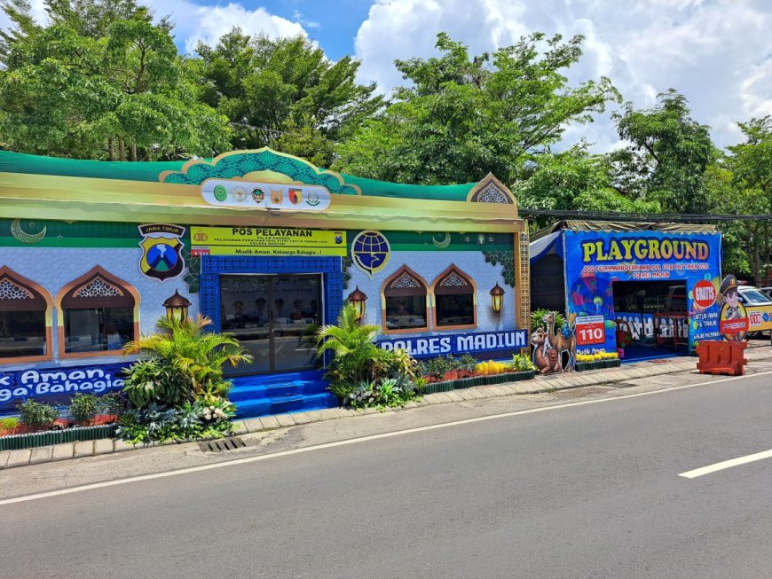 Polres Madiun Siagakan Fasilitas Mudik, Playground dan Bengkel Gratis Disiapkan