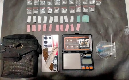 Polres Malang Bekuk Pengedar Sabu di Lawang, Barang Bukti 21 Paket