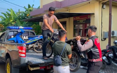 Polres Probolinggo Bubarkan Balap Liar di Dringu, Puluhan Motor Diamankan