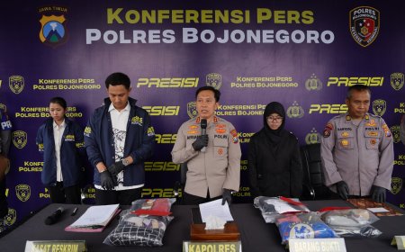 Polres Bojonegoro Berhasil Ungkap Kasus Curanmor, Dua Pelaku Ditahan