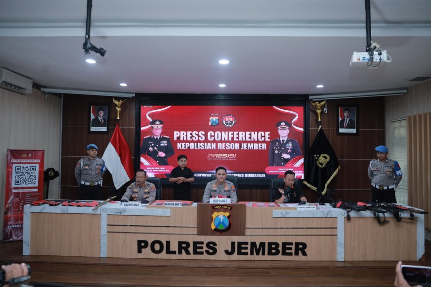 Polres Jember Beberkan Data Penangkapan Narkoba