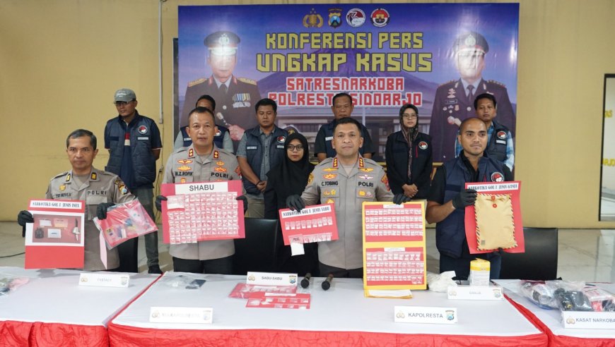 Polresta Sidoarjo Intensif Berantas Narkoba, 19 Kasus Terungkap