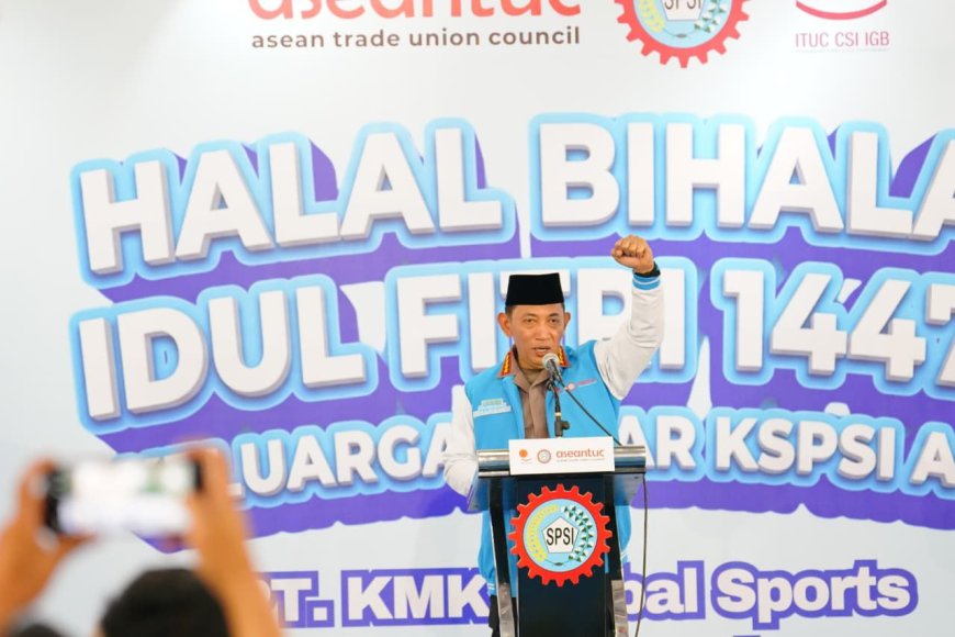 Kapolri Pererat Hubungan Industrial Lewat Halal Bihalal