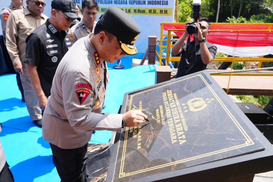 Wakapolri Resmikan Jembatan, Dukung Program Strategis Nasional