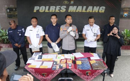 Dua Tersangka Penipuan Modus Program UMKM Berhasil Diamankan Polres Malang