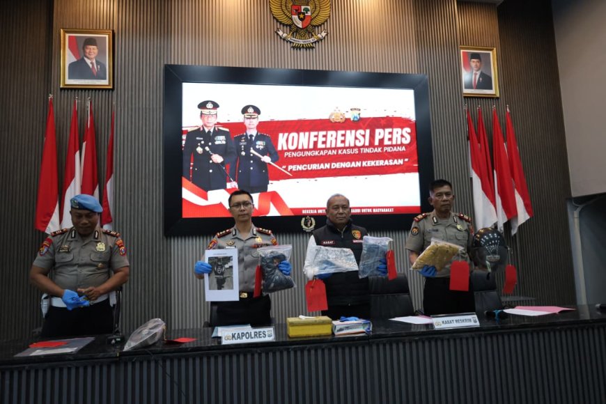 Polres Trenggalek Berhasil Ungkap Kasus Penjambretan Perhiasan